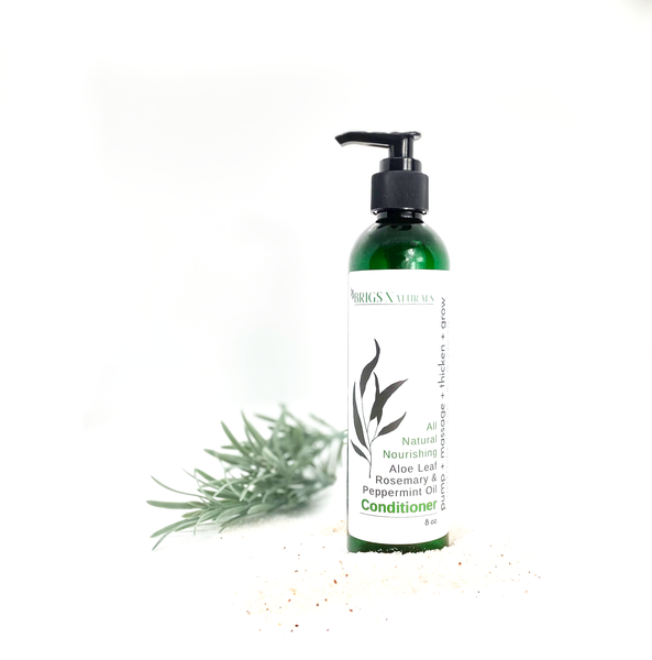 All Natural Rosemary & Peppermint Oil Hair Growth Conditioner Pump + Massage + Thicken + Grow